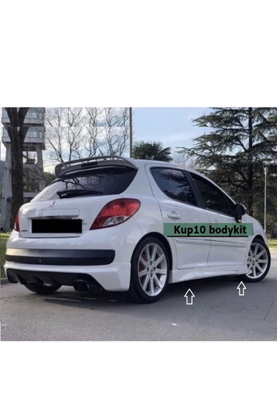 OTOBDY peugeot 207 Uyumlu  yan marşpiyel takımı - PLASTİK - 2