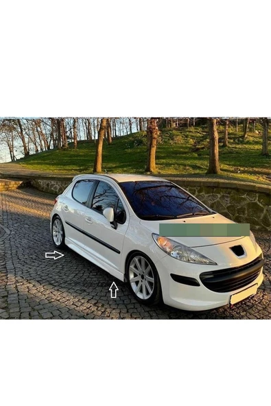 OTOBDY peugeot 207 Uyumlu  yan marşpiyel takımı - PLASTİK