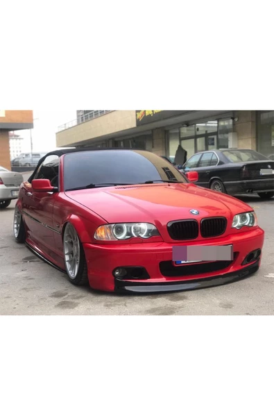 OTOBDY Bmw e46 ön tampon eki lip - PLASTİK - PARLAK SİYAH