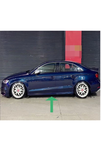 OTOBDY audi a3 sedan aero   Uyumlu yan marşpiyel takımı - PLASTİK - BOYASIZ
