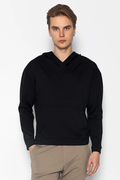 Unisex Kapüşonlu Teknolojik Kumaş İpeksi Pamuk Sweatshirts