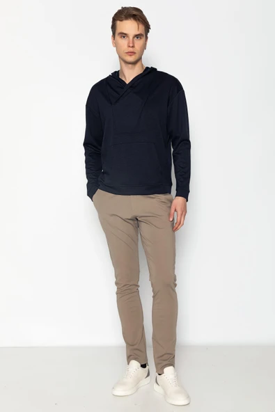 Unisex Kapüşonlu Teknolojik Kumaş İpeksi Pamuk Sweatshirts - 7