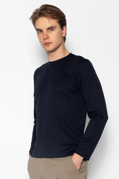Unisex Bisiklet Yaka Teknolojik İpeksi Pamuk Kumaş Sweatshirts - 9