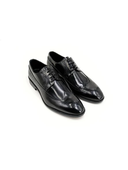Erkek Hakiki Deri Klasik Ayakkabı 12097-b2 Siyah açma - 3
