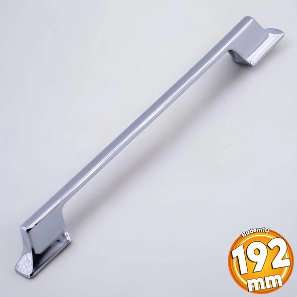 Eda Kulp Krom Metal 192 mm - 19.2 cm Mobilya Mutfak Çekmece Dolap Dolabı Kapak Kulbu Kulpu Kulpları