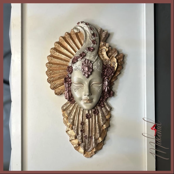 Venedik Maskesi Duvara Asma Tasarımı ( Maskeli Balo Havası, Sanatsal Tasarım ) Tasarımları - 6