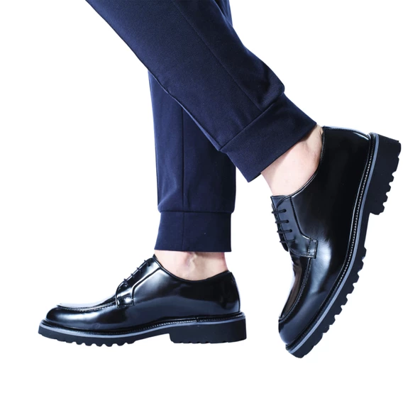 Erkek Hakiki Siyah Açma Deri Loafer Ayakkabı - 3