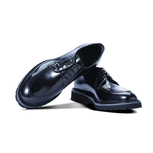 Erkek Hakiki Siyah Açma Deri Loafer Ayakkabı - 4