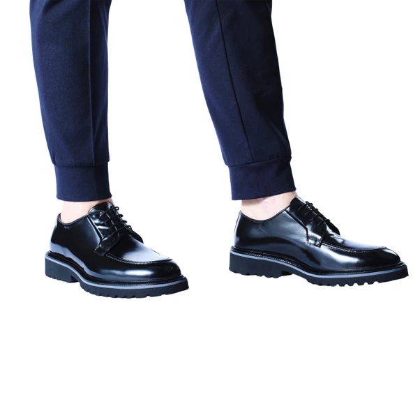 Erkek Hakiki Siyah Açma Deri Loafer Ayakkabı - 7