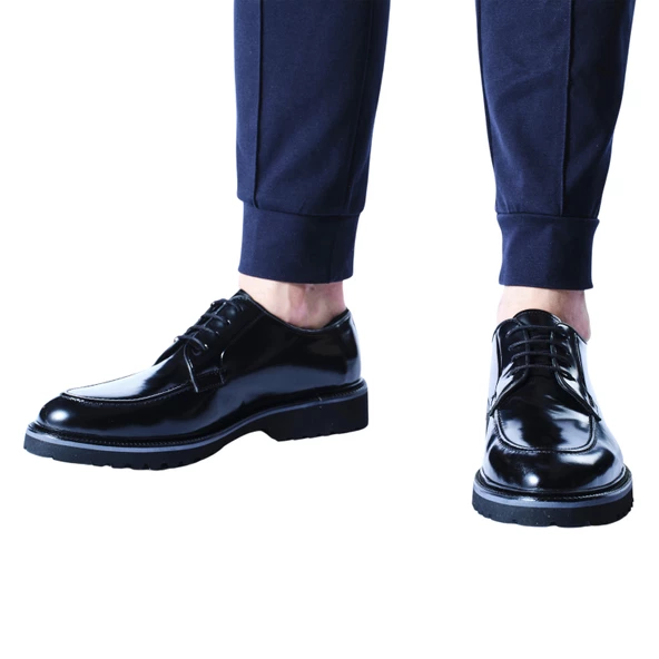 Erkek Hakiki Siyah Açma Deri Loafer Ayakkabı - 5