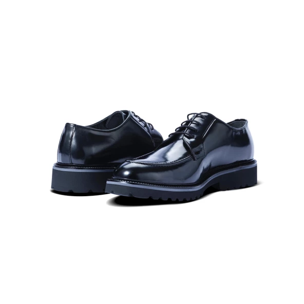 Erkek Hakiki Siyah Açma Deri Loafer Ayakkabı - 6