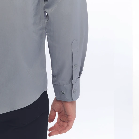 FreeCamp Novella Erkek Gömlek-GRİ - Resim 7