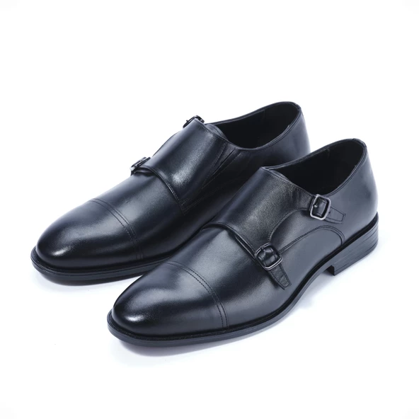 Erkek Hakiki Deri klasik Siyah Ayakkabı - 2