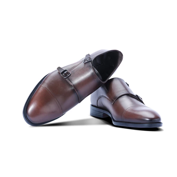 Erkek Hakiki Deri Taba Klasik Ayakkabı - 3