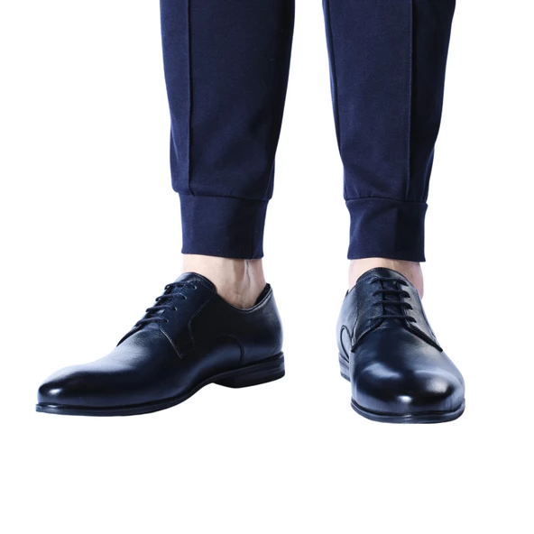 Erkek Hakiki Deri Lacivert Klasik Ayakkabı - 7