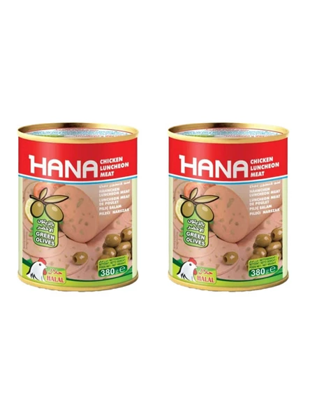 Hana Yeşil Zeytinli Salam 380 Gr X2 Adet