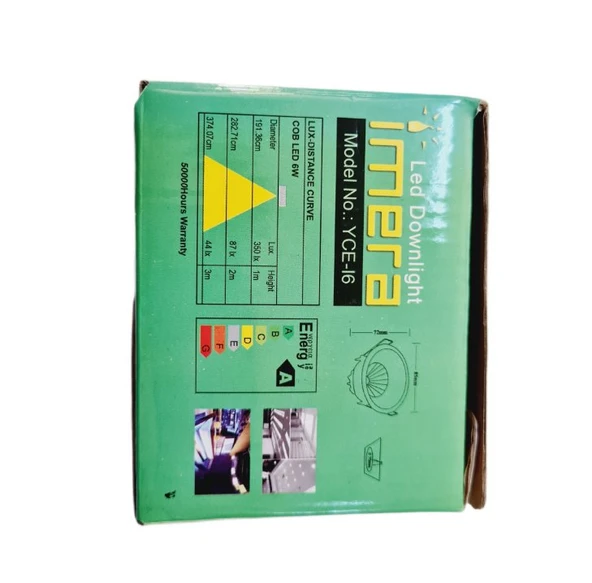 6 WATT LED SPOT TRAFOLU BEYAZ KASA GÜN IŞIĞI (YCE-N6) ( 2 ADET ) - 5