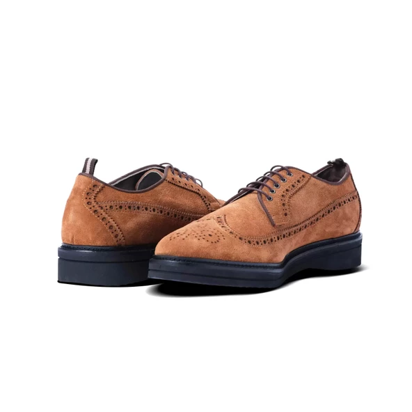 Erkek Hakiki Süet Deri Taba Rengi Günlük Loafer Ayakkabı - 7