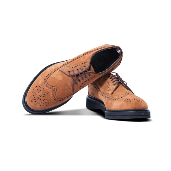 Erkek Hakiki Süet Deri Taba Rengi Günlük Loafer Ayakkabı - 3