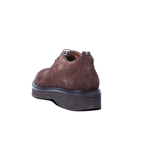 Erkek Hakiki Süet Deri Kahverengi Günlük Loafer Ayakkabı - 3