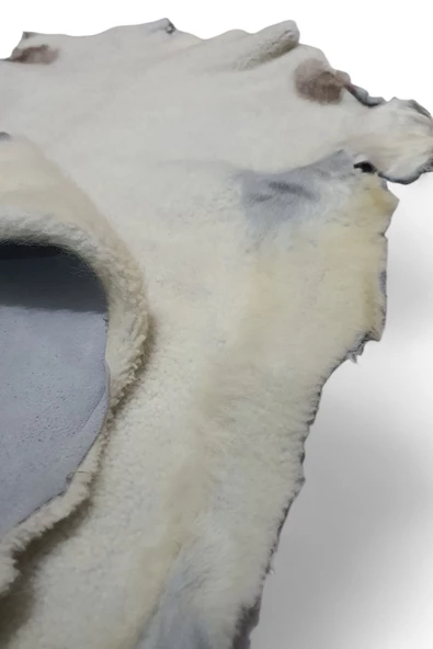 Art Deco '' Hakiki Gerçek Deri Koyun Postu 57x70cm (01) '' Dana İnek Posteki Ev Dekorasyon Fikirleri - Resim 3