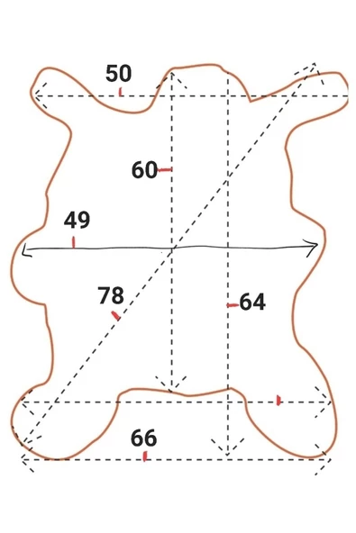 Art Deco '' Hakiki Gerçek Deri Koyun Postu 57x70cm (01) '' Dana İnek Posteki Ev Dekorasyon Fikirleri ürün görseli