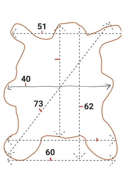 Art Deco Hakiki Deri Koyun Postu 60x62cm (022) Dana Inek Post Posteki Interior Design - 3