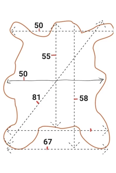 Hakiki Gerçek Deri Koyun Postu 67x58cm (026) Posteki Inek Dana Ev Dekorasyon Fikirleri - 3