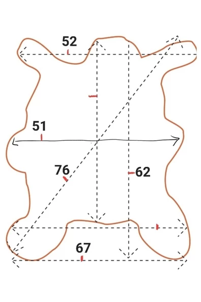 Hakiki Gerçek Deri Koyun Postu 67x62cm (044) '' Dana Inek Posteki Ev Dekorasyon Fikirleri - 3