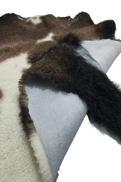 Hakiki Gerçek Deri Koyun Postu 67x58cm (026) Posteki Inek Dana Ev Dekorasyon Fikirleri - 5