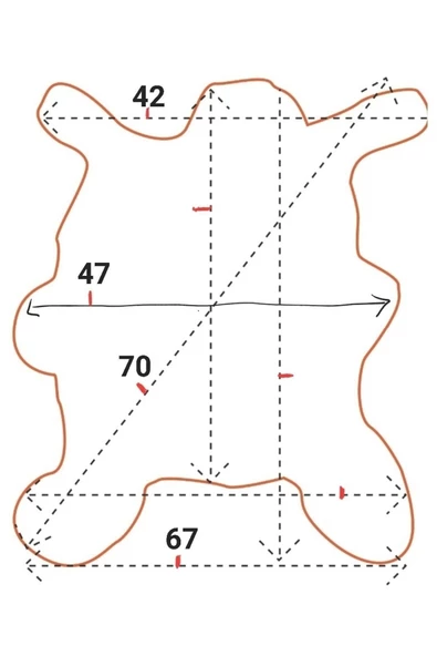 Art Deco Hakiki Deri Koyun Postu 67x70cm (04) Dana Inek Posteki Interior Design - 2