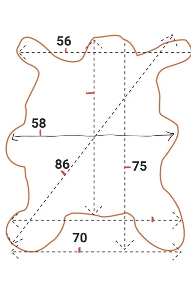 Hakiki Gerçek Deri Koyun Postu 70x75cm (045) Dana Inek Posteki Ev Dekorasyon Fikirleri - Resim 2
