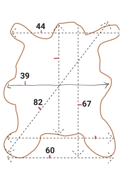 Hakiki Gerçek Deri Koyun Postu 60x67cm (041) Dana Inek Posteki Ev Dekorasyon Fikirleri - 2
