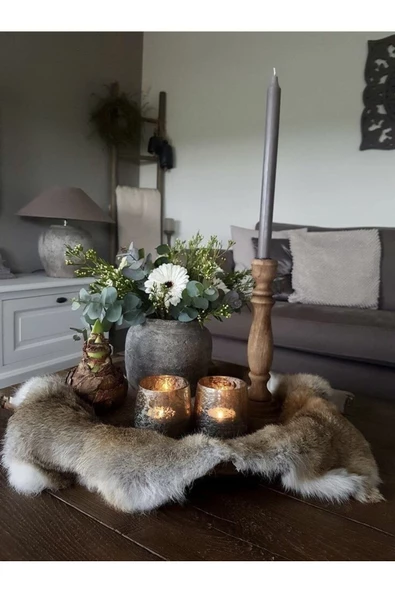 Art Deco Hakiki Oğlak Gerçek Deri Post 49x66cm (0116), Interiordesign Luxury Home Decor - 5