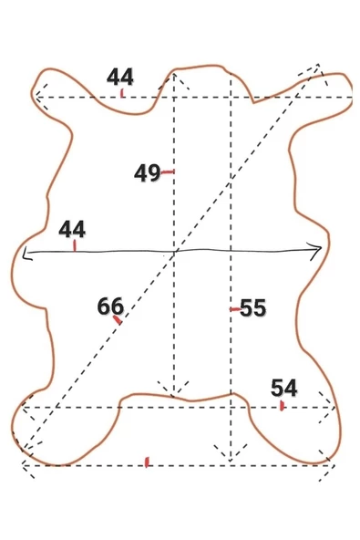 Şok Fiyat Açılışa Özel %50 Off! Hakiki Oğlak Gerçek Deri Post, Interiordesign 44x55cm (0180) - 3