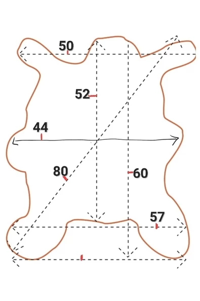 Şok Fiyat Açılışa Özel %50 Off Kupon! Hakiki Oğlak Gerçek Deri Post, Interiordesign 44x60cm 0176 - 3