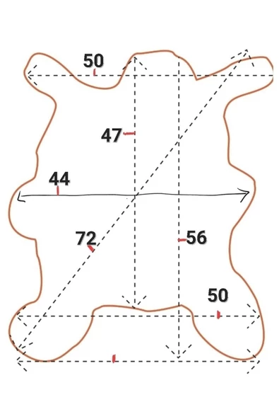 Açılışa Özel %50 Off ! Art Deco Hakiki Oğlak Gerçek Deri Post 44x56cm (0146) Luxury Home - 3