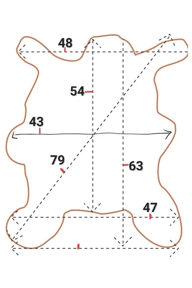 Şok Fiyat Açılışa Özel %50 Off! Hakiki Oğlak Gerçek Deri Post, Interiordesign 43x63cm (0181) - 2