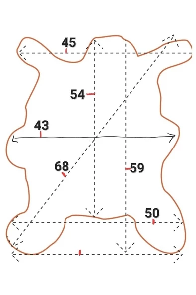 Şok Fiyat Açılışa Özel %50 Inidirim Kupon! Hakiki Oğlak Gerçek Deri Post, Interiordesign 43x59cm - 4