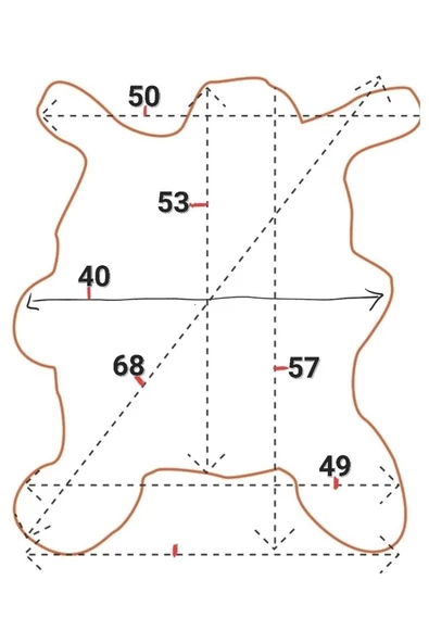 Şok Fiyat Açılışa Özel %50 Off! Hakiki Oğlak Gerçek Deri Post, Interiordesign 40x57cm (0166) - 3