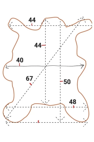 Açılışa Özel %50 Off! Art Deco Hakiki Oğlak Gerçek Deri Post 40x50cm (0158) Luxury Home - 3