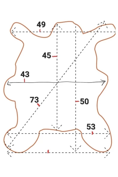 Açılışa Özel %50 Off! Art Deco Hakiki Oğlak Gerçek Deri Post 49x50cm (0150) Luxury Home Decor - 3