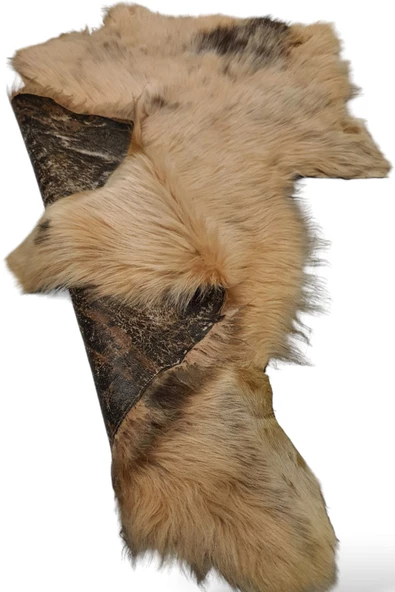 Art Deco Hakiki Gerçek Deri Koyun Postu Toskana 65x67cm (042) Luxury Home Decor - 3