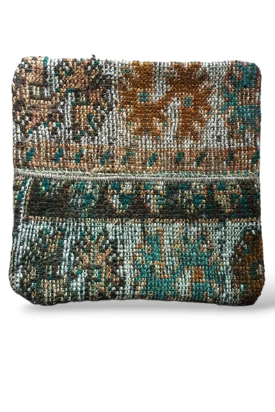 Art Deco Eskitme El Dokuması Vintage Kırlent 30x30