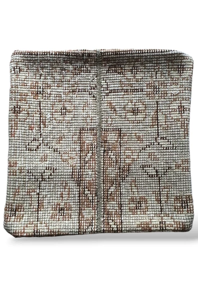 - Art Deco Bohem Halı El Dokuması Vintage Kırlent Minder 30x30cm [07] ürün görseli