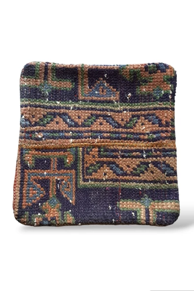 Art Deco Eskitme El Dokuması Vintage Kırlent 30x30