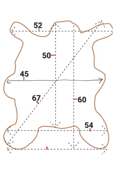 Şok Fiyat Açılışa Özel %50 Inidirim Kupon! Hakiki Oğlak Gerçek Deri Post, Interiordesign 45x60cm - 3