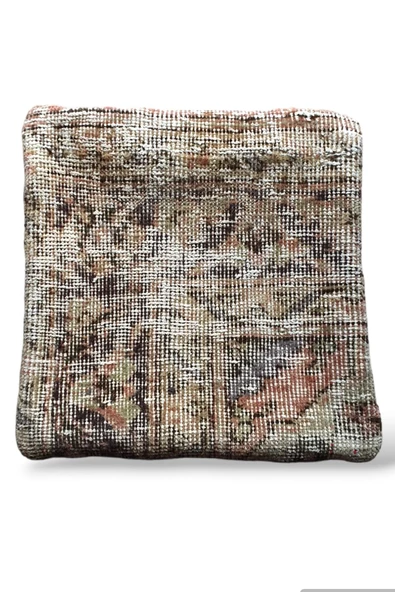 - Art Deco Bohem Halı El Dokuması Vintage Kırlent Minder 30x30cm [038]