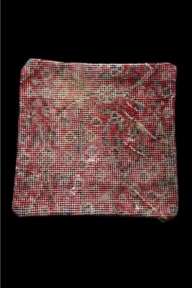- Art Deco Bohem Halı El Dokuması Vintage Kırlent Minder 30x30cm [042] - 2