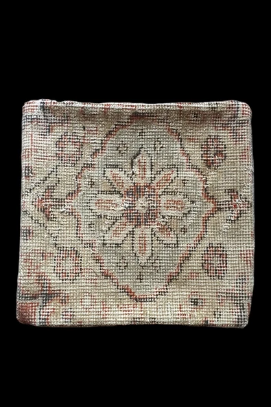 Art Deco Eskitme El Dokuması Vintage Kırlent 30x30 - Resim 2
